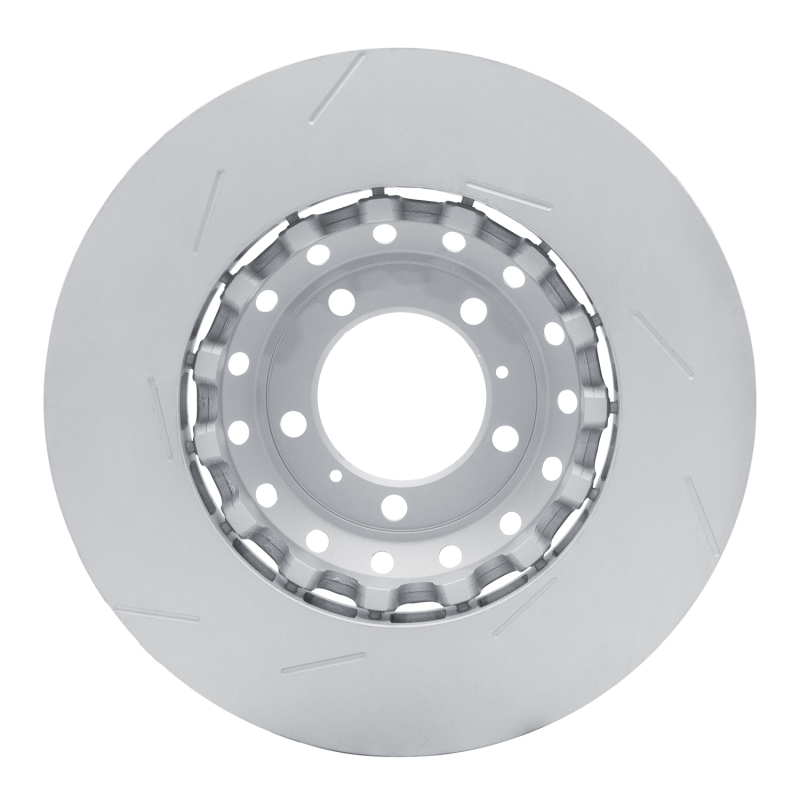 Porsche Panamera Brake Rotor (1) - Left Front - R1 Concepts - Slotted Carbon Alloy GeoMET - `10-`16